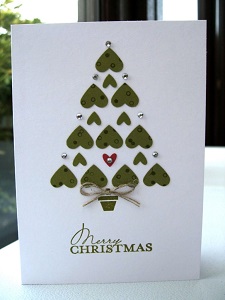 100均の材料で手作りできる平面のクリスマスカード～クラフトパンチ編 