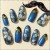 成人式で青の振袖を着る女性におすすめのネイルデザイン集